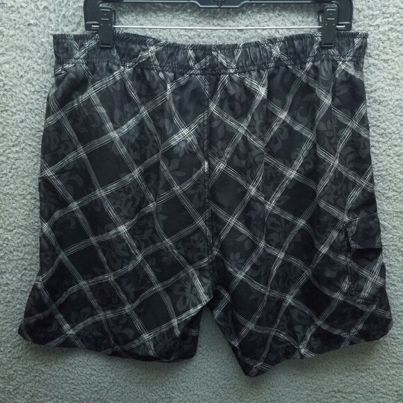 Rawlings Men's L Floral Black Trunks Swimwear 100% Polyester 35" 6" 13.5" - Picture 8 of 11